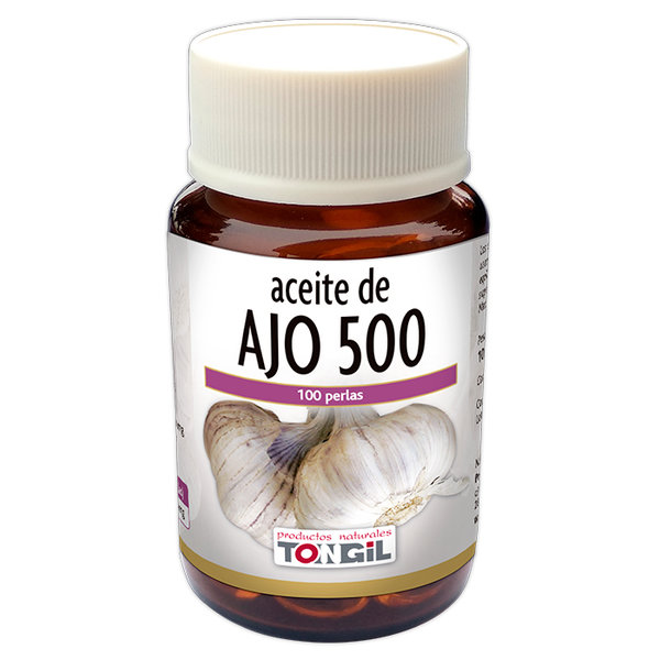 Aceite de ajo 500 mg. 100 perlas de Tongil