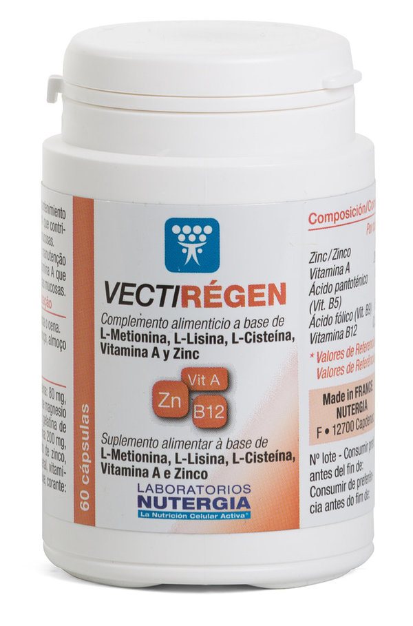 VECTI-REGEN (piel, uñas y cabello) 60 cápsulas de Nutergia