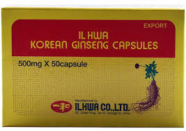 Ginseng Coreano 50 cápsulas 500 mg. de Il Hwa
