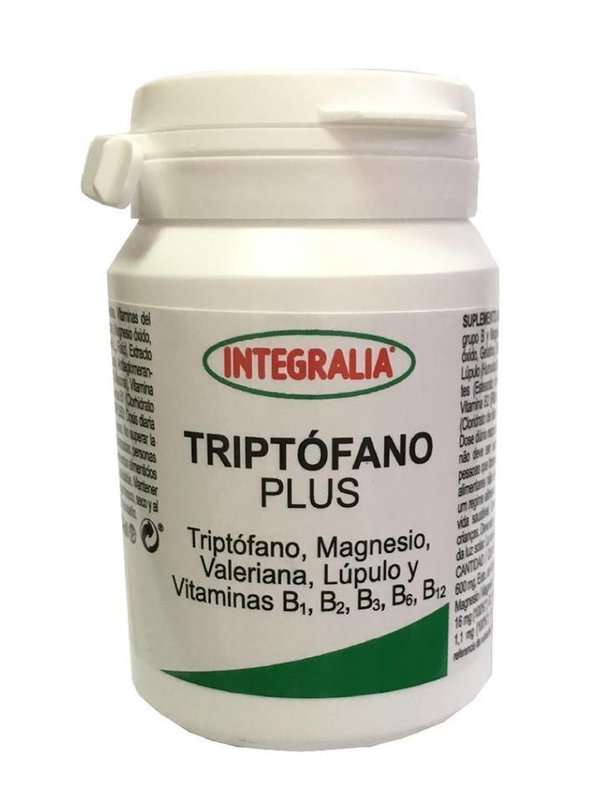Triptófano plus con Magnesio, Valeriana y Vitamina B 50 cápsulas de Integralia