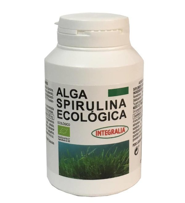Alga Spirulina Ecológica 100 cápsulas de Integralia