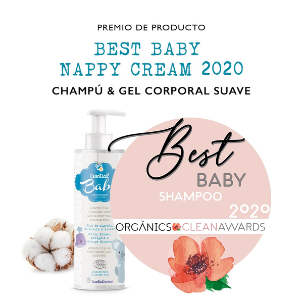 Esential’Baby Champú y Gel Corporal suave para bebé 300 ml de Esential Aroms