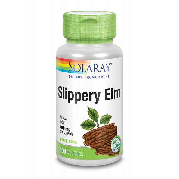 Slippery elm bark (olmo) 400 mg 100 capsulas de Solaray