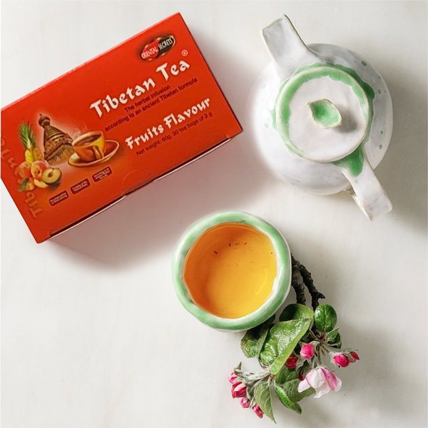 Infusión de hierbas con sabor a frutas de Tibetan Tea 90 filtros