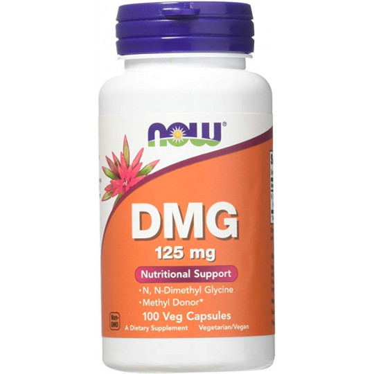 DMG N-Dimetilglicina 125 mg 100 cápsulas de NOW